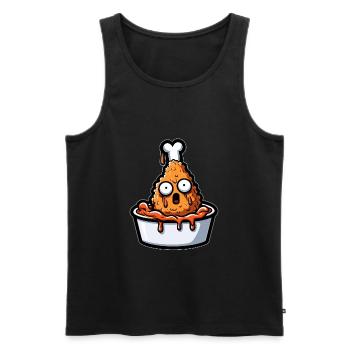Fried Chicken Chicken Wings Chicken Gift - Men's Premium Organic Tank Top - black - Front - Michal (187cm)