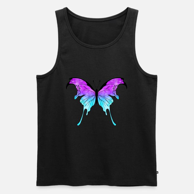 papillon - Débardeur bio Premium Homme - noir