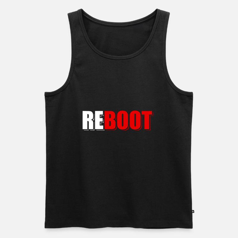 Computer - Männer Premium Bio Tank Top - Schwarz