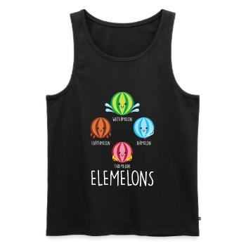 Wassermelonenelement Chemie Wasser Erde Feuer Luft - Männer Premium Bio Tank Top - Schwarz - Vorne - Michal (187cm)