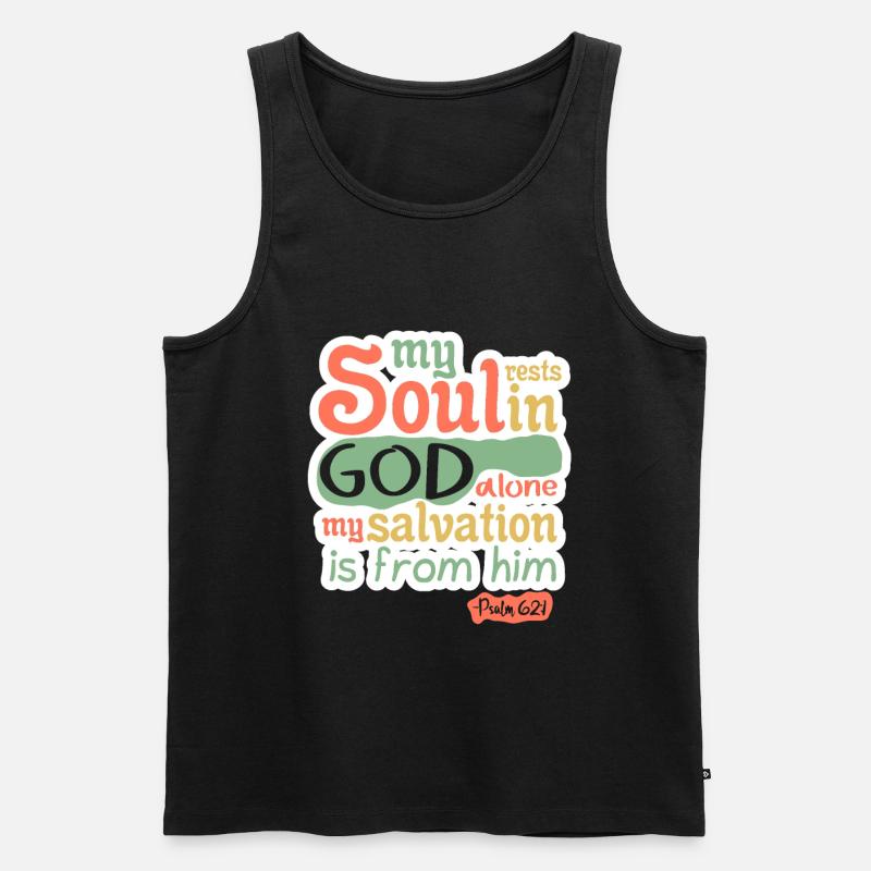 Bibelvers - Männer Premium Bio Tank Top - Schwarz