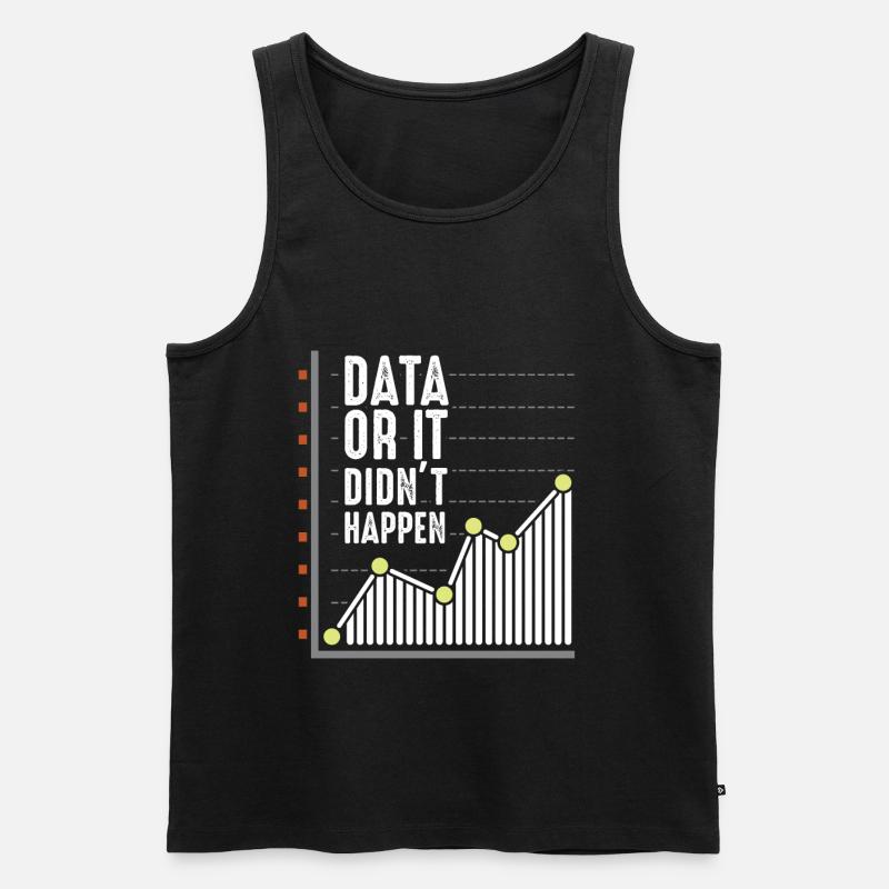 Daten Nerd Analytiker Statistiker Wissenschaftleri - Männer Premium Bio Tank Top - Schwarz