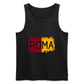 Roms - Débardeur bio Premium Homme - noir - Devant - Michal (187cm)
