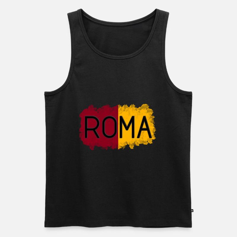 Roma - Männer Premium Bio Tank Top - Schwarz