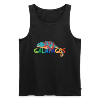 Galapagos Islands Ecuador Chameleon Exotic - Men's Premium Organic Tank Top - black - Front - Michal (187cm)