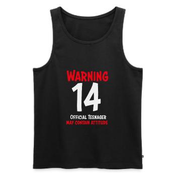 14. Geburtstag 14 Jahre Geschenk - Männer Premium Bio Tank Top - Schwarz - Vorne - Michal (187cm)