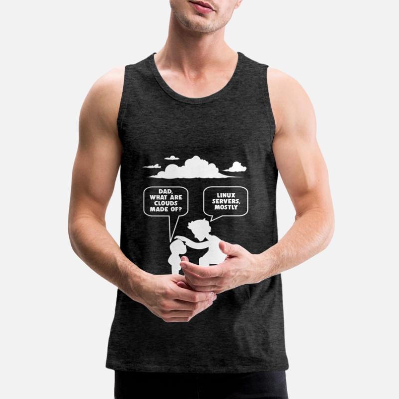 Linux software developer computer programmer Men's Premium Organic Tank Top