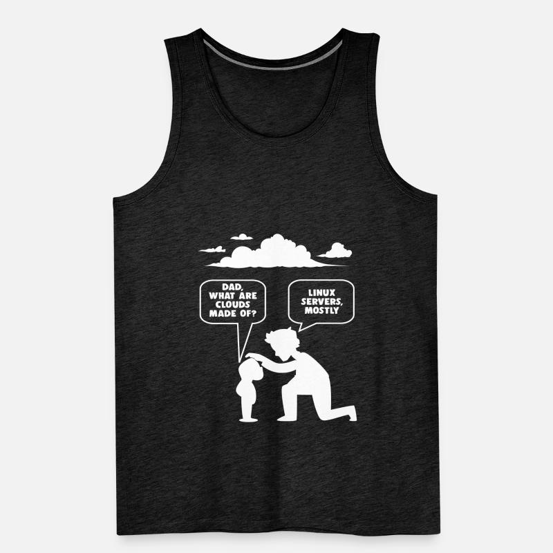 Linux software developer computer programmer Men's Premium Organic Tank Top