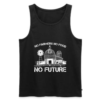 Unterstützung für Landwirte Stolze Landwirtschaft - Männer Premium Bio Tank Top - Schwarz - Vorne - AI Model Male 178 light (178cm)