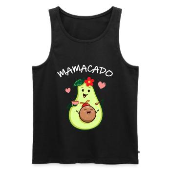 Mama Avocado Sweet mother child relationship - Men's Premium Organic Tank Top - black - Front - Michal (187cm)