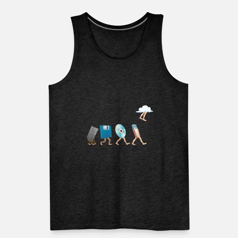 Computer Engineering Software Diskette USB Wolke Männer Premium Bio Tank Top