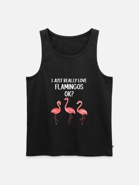Sød flamingo skjorte - Herre Premium økologisk tanktop - sort