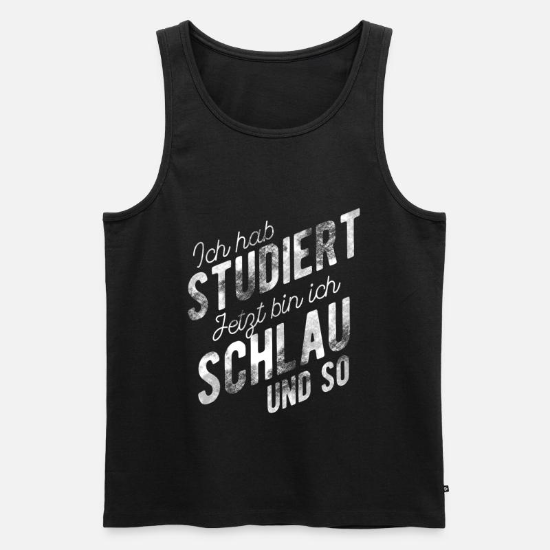 Studienabschluss Bachelor Abschluss Master - Männer Premium Bio Tank Top - Schwarz