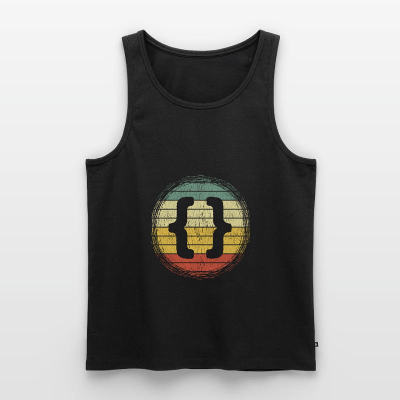 Web developer HTML code CSS programmer Men's Premium Organic Tank Top