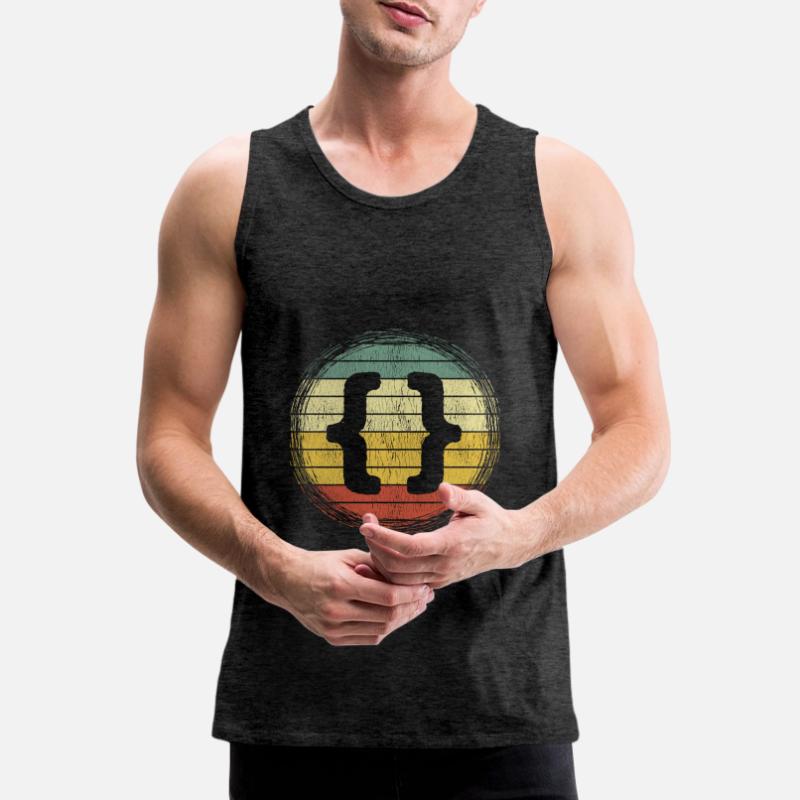 Web developer HTML code CSS programmer Men's Premium Organic Tank Top