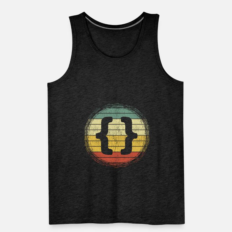 Web developer HTML code CSS programmer Men's Premium Organic Tank Top