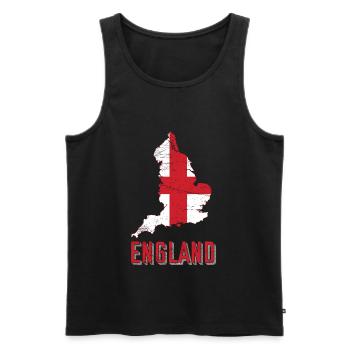 Angleterre - Débardeur bio Premium Homme - noir - Devant - Michal (187cm)