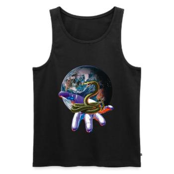 Schlangen - Männer Premium Bio Tank Top - Schwarz - Vorne - Michal (187cm)