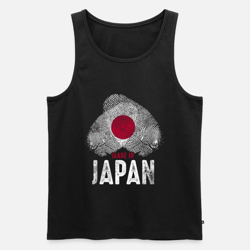 Made in Japan - Männer Premium Bio Tank Top - Schwarz