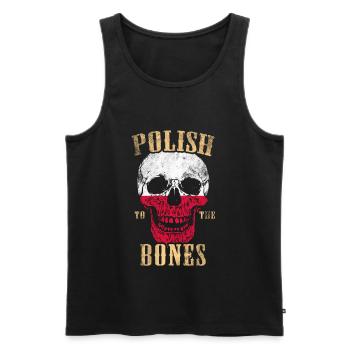 Polnisch bis auf die Knochen - Männer Premium Bio Tank Top - Schwarz - Vorne - Michal (187cm)
