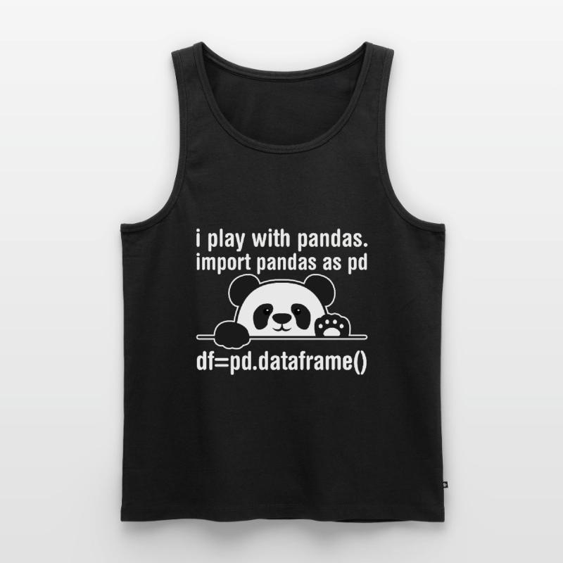Programmeur Python Programmation panda nerd informatique Débardeur bio Premium Homme