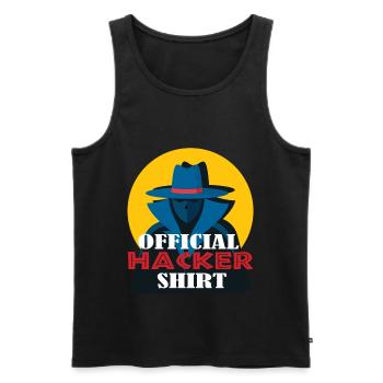 Hacking Hacker Phishing - Men's Premium Organic Tank Top - black - Front - Michal (187cm)