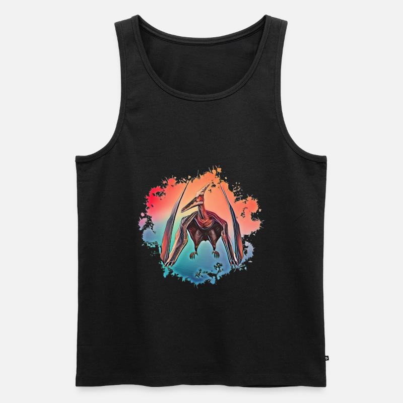 Pteranodon - Männer Premium Bio Tank Top - Schwarz
