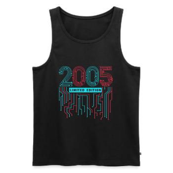 2005 Limited Edition - Männer Premium Bio Tank Top - Schwarz - Vorne - Michal (187cm)