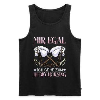 Hobby Horsing Pferde Hobbyhorse Hobby Horse - Männer Premium Bio Tank Top - Schwarz - Vorne - Michal (187cm)