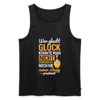 Imker Imkerei Honig Biene Bienenflüsterer - Männer Premium Bio Tank Top - Schwarz - Vorne - Michal (187cm)