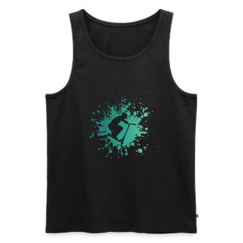 Stunt Scooter Kinder Roller Rollerfahrer Skater - Männer Premium Bio Tank Top - Schwarz - Vorne - AI Model Male 178 light (178cm)