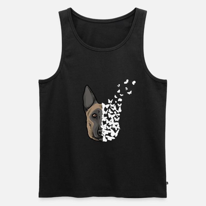 Malinois Hund Beglischer Schäferhund - Männer Premium Bio Tank Top - Schwarz
