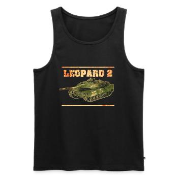 Leopard 2 Panzer - Débardeur bio Premium Homme - noir - Devant - Michal (187cm)