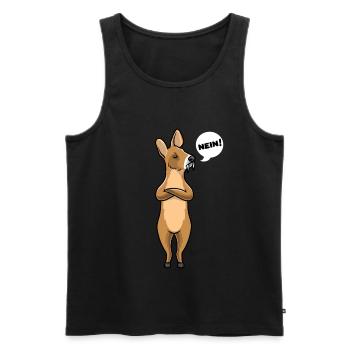 Wasserreh lustige Tiere - Männer Premium Bio Tank Top - Schwarz - Vorne - Michal (187cm)