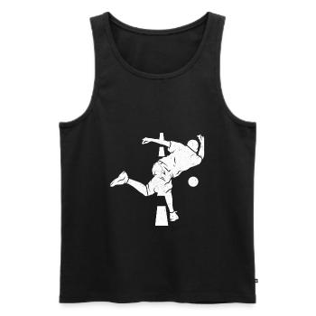 Vintage Bosseln Spruch Klootschiessen Boßeln Sport - Männer Premium Bio Tank Top - Schwarz - Vorne - Michal (187cm)