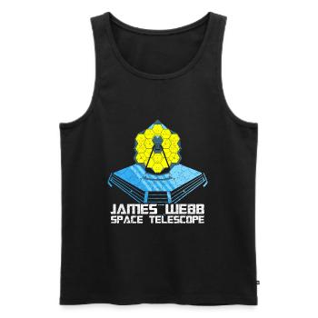 James Webb Weltraumteleskop (JWST) - Männer Premium Bio Tank Top - Schwarz - Vorne - AI Model Male 178 light (178cm)