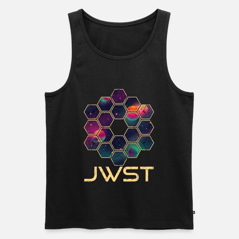 Télescope spatial James Webb - Débardeur bio Premium Homme - noir