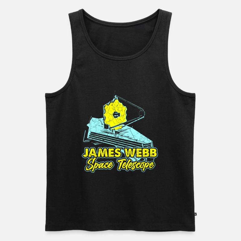 Télescope spatial James Webb - Débardeur bio Premium Homme - noir