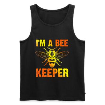 Beekeeper Beekeeper Beekeeper - Men's Premium Organic Tank Top - black - Front - AI Model Male 178 light (178cm)
