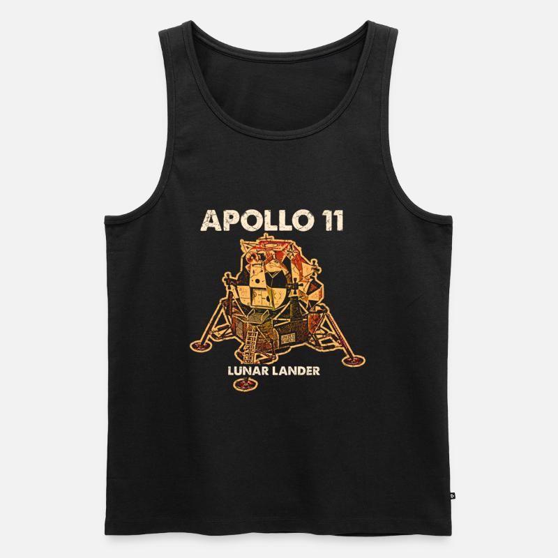 Module lunaire Apollo - Débardeur bio Premium Homme - noir