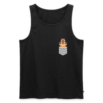 Capybara Tasche Wasserschwein Nagetier Capybara - Männer Premium Bio Tank Top - Schwarz - Vorne - AI Model Male 178 light (178cm)