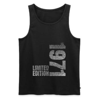 1971 Limited Edition - Männer Premium Bio Tank Top - Schwarz - Vorne - AI Model Male 178 light (178cm)