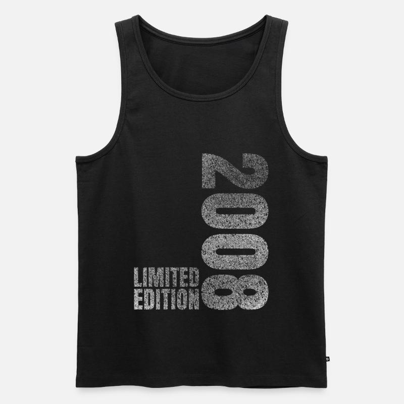 2008 Limited Edition Geschenk - Männer Premium Bio Tank Top - Schwarz
