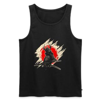 Samouraï - Débardeur bio Premium Homme - noir - Devant - Michal (187cm)