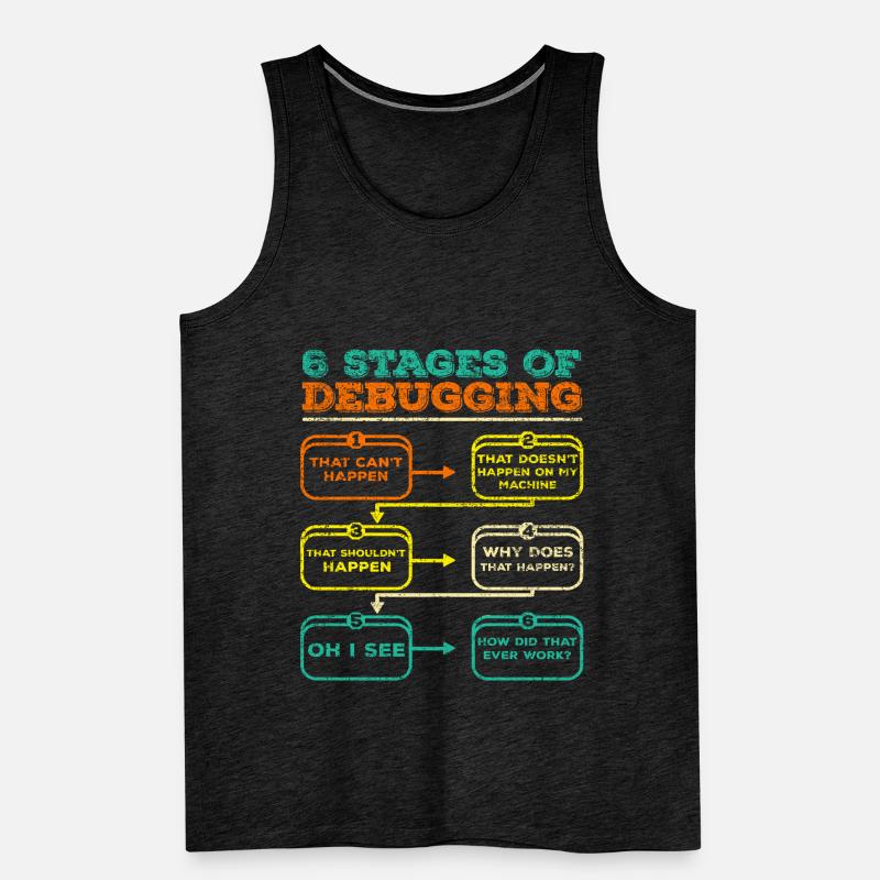 Debugging Programmierer Code Lustig Männer Premium Bio Tank Top