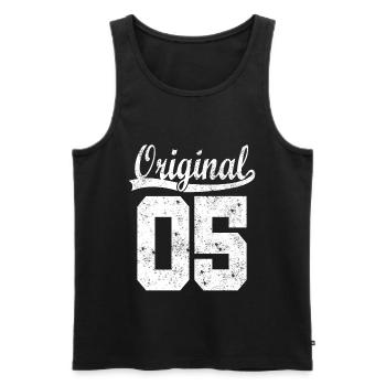 2005 geboren Geschenk - Männer Premium Bio Tank Top - Schwarz - Vorne - Michal (187cm)