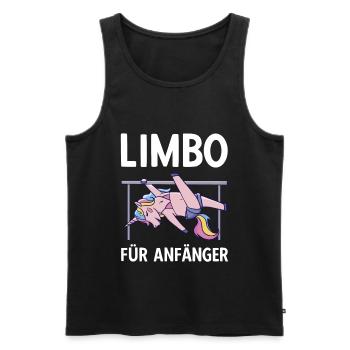 Licorne Verticale Limbo Pole Dance - Débardeur bio Premium Homme - noir - Devant - Michal (187cm)