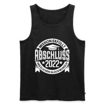 Schulabschluss Abschluss 2022 - Männer Premium Bio Tank Top - Schwarz - Vorne - Michal (187cm)