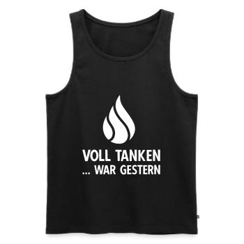 Benzinpreis Autofahrer Gas Preis Benzin - Männer Premium Bio Tank Top - Schwarz - Vorne - Michal (187cm)