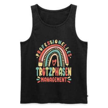 Erzieherin Kindergärtnerin - Männer Premium Bio Tank Top - Schwarz - Vorne - AI Model Male 178 light (178cm)